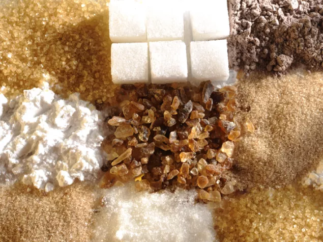 Sugar brown and white